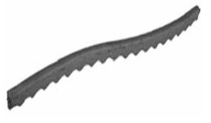 Faserbeton S-Form mit Noppen 100cm