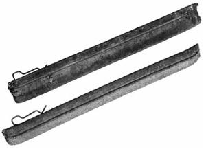 Faserbeton Dreikant mit Haken L=33cm